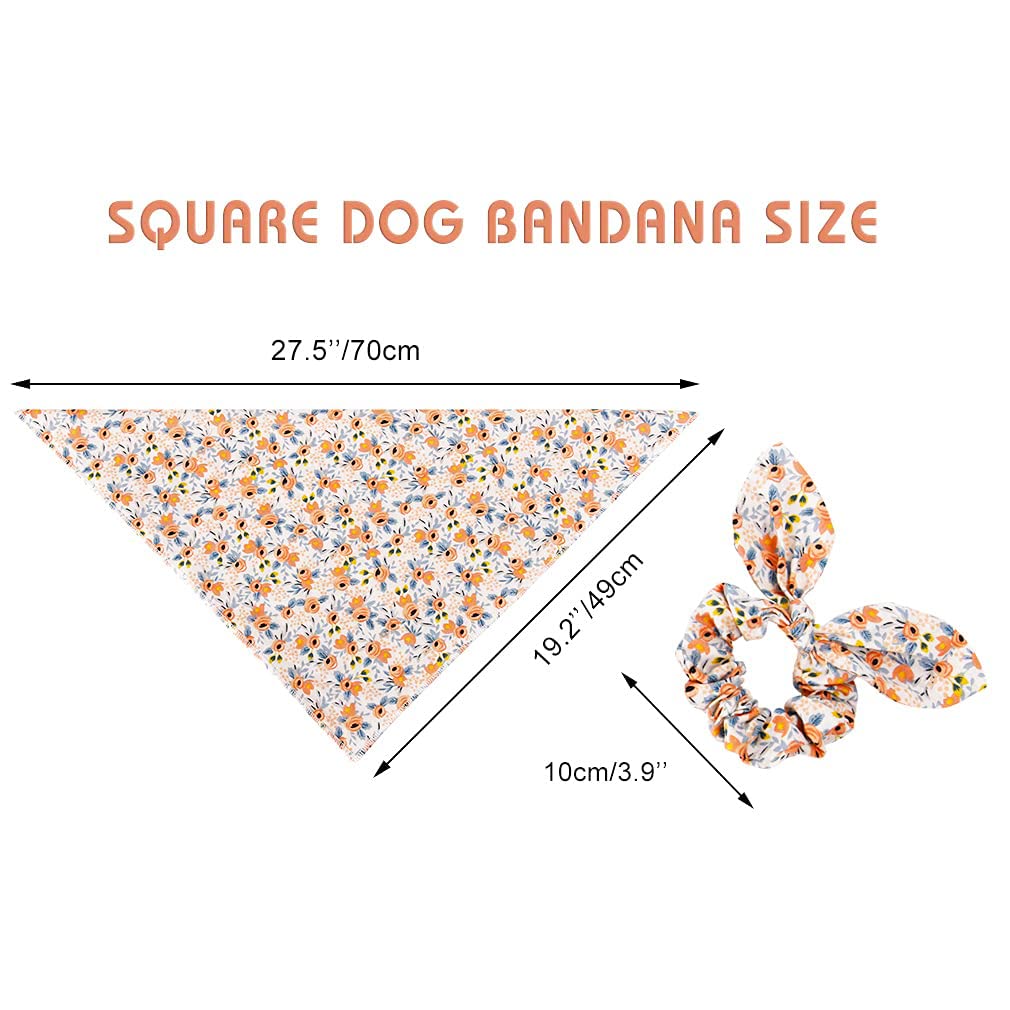 Bandana imprimé feuilles navy E-Clover – facile à coordonner au quotidien.