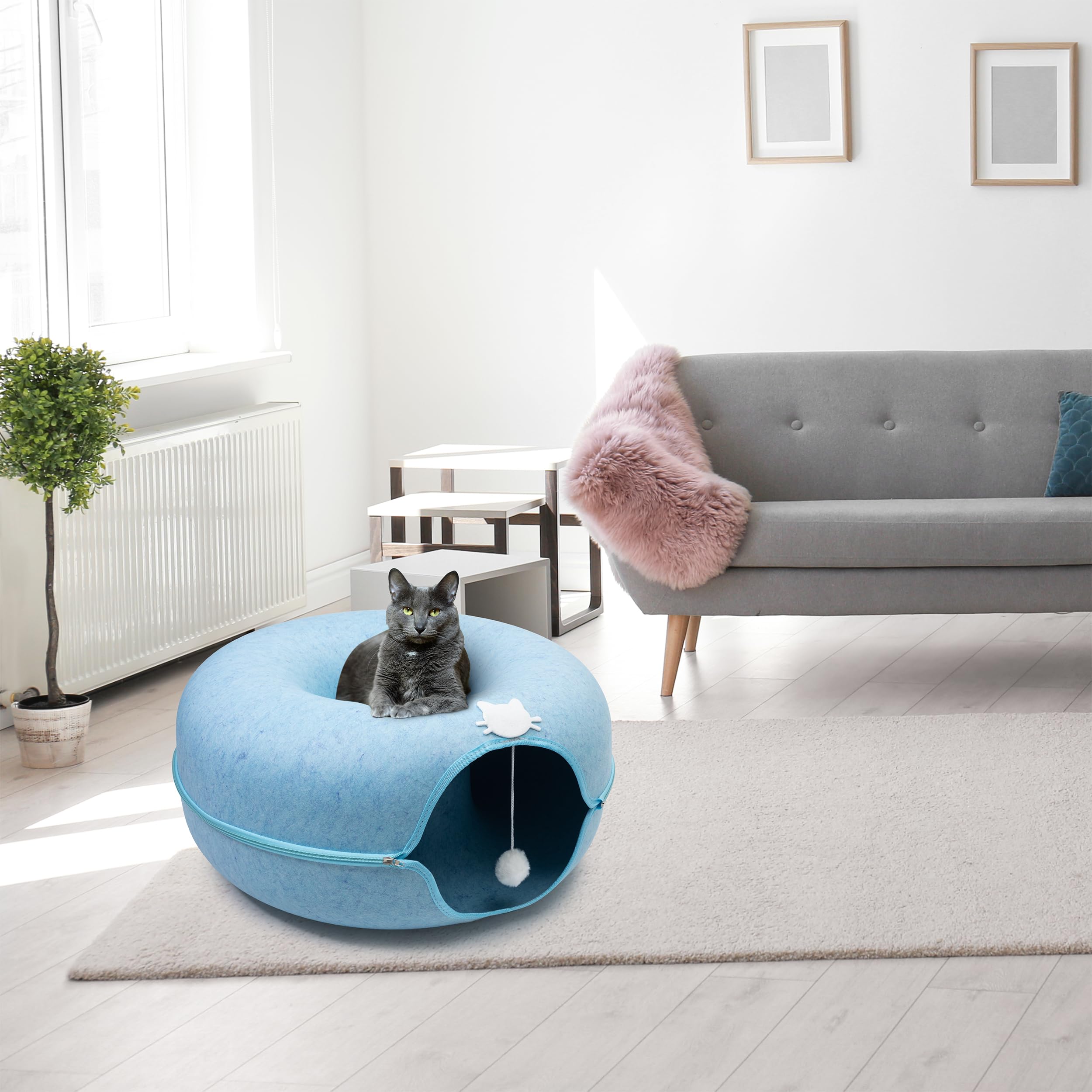 Meow Mansion E & E's – espace spacieux jusqu'à 13,6 kg pour grands chats.