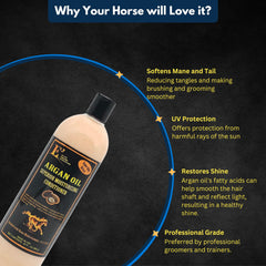 E3 Conditionneur à l'huile d'argan - gros plan sur l'étiquette.