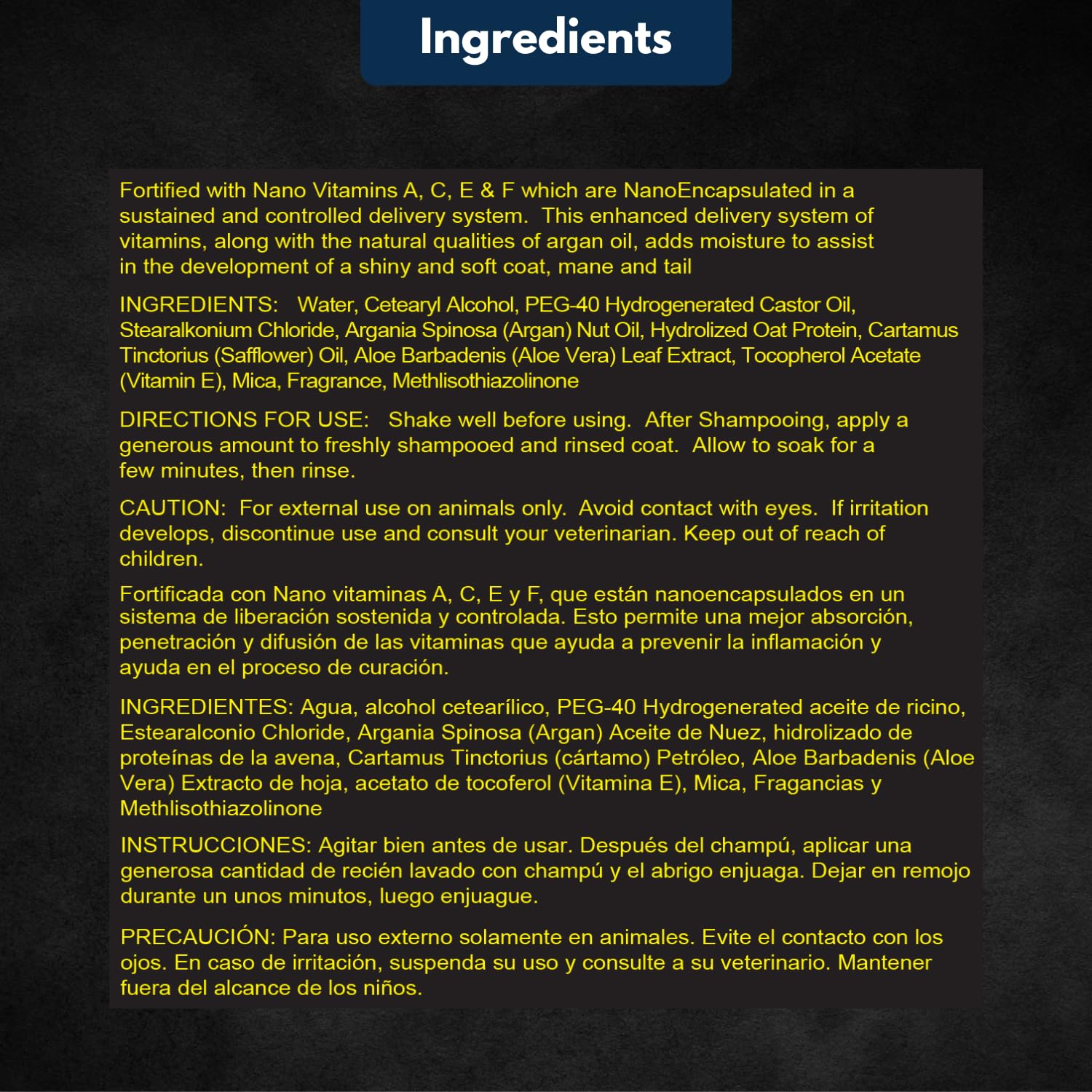 E3 Conditionneur à l'huile d'argan - nourrissant pour la peau et les pointes.