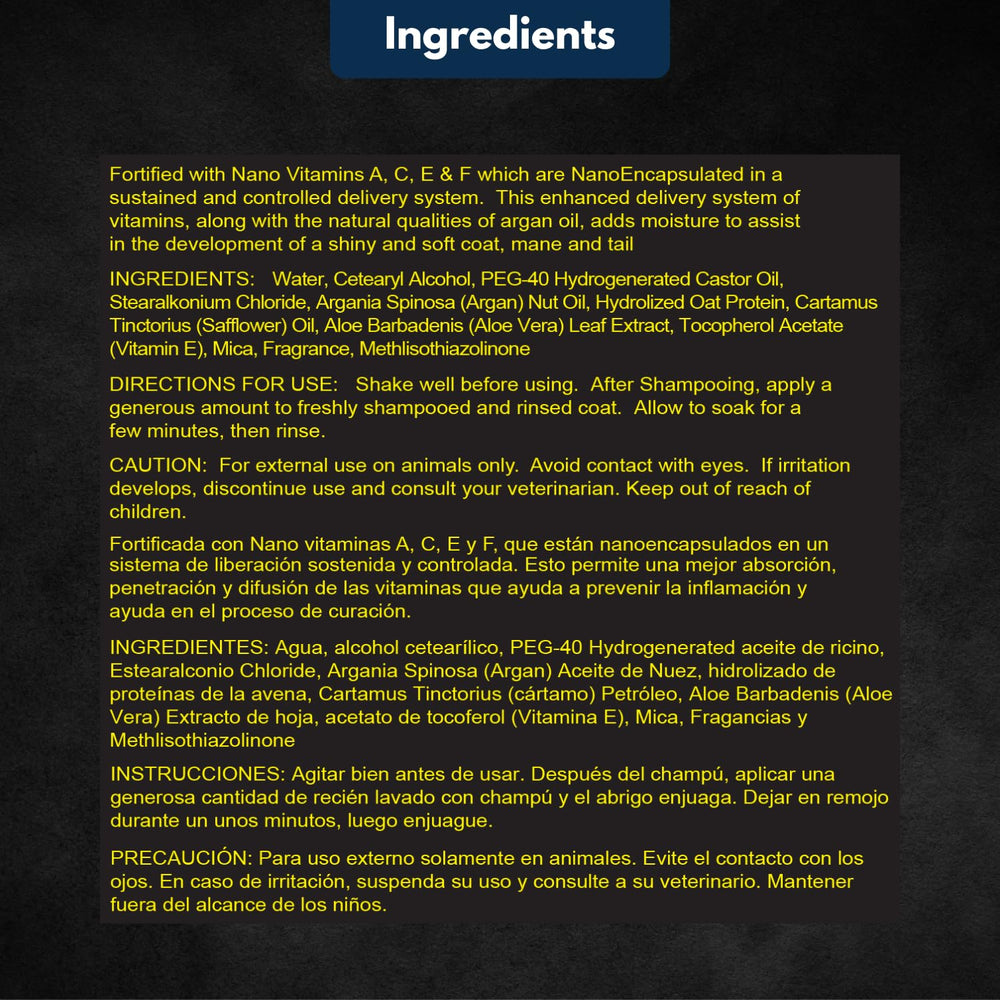 E3 Conditionneur à l'huile d'argan - nourrissant pour la peau et les pointes.