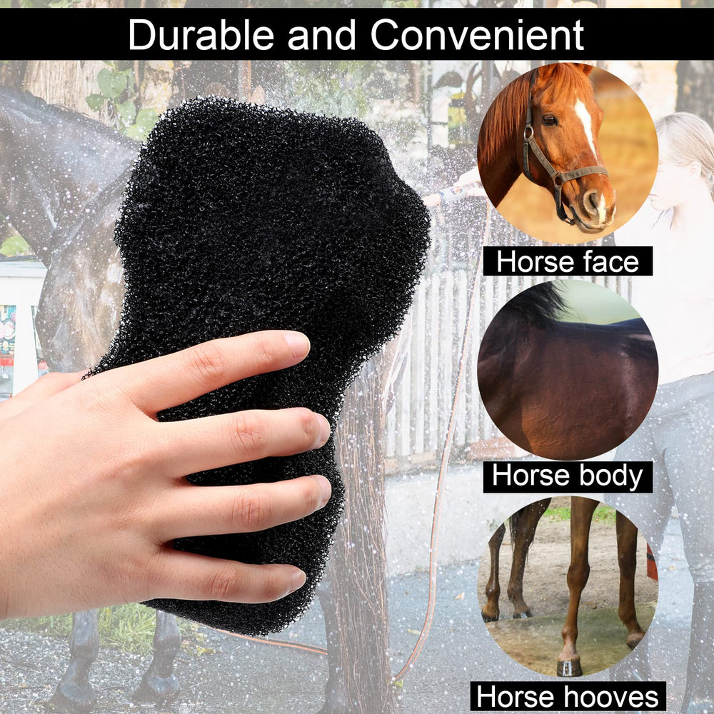 Eaasty éponge cheval prise en main confortable pour nettoyage corporel
