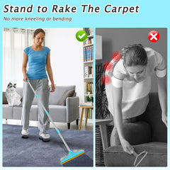 Eaersan ramasseur-poils forme-Y, s'adapte à plus de configurations pour tapis.