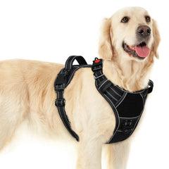 Harnais Eagloo pour grand chien – ouverture facile avec trois boucles, enfilage rapide.