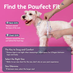 Harnais Eagloo en maillage respirant rose pour petit chien