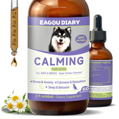 Gouttes apaisantes Eagou Diary — bouteille prête à l'emploi pour calmer votre chien.