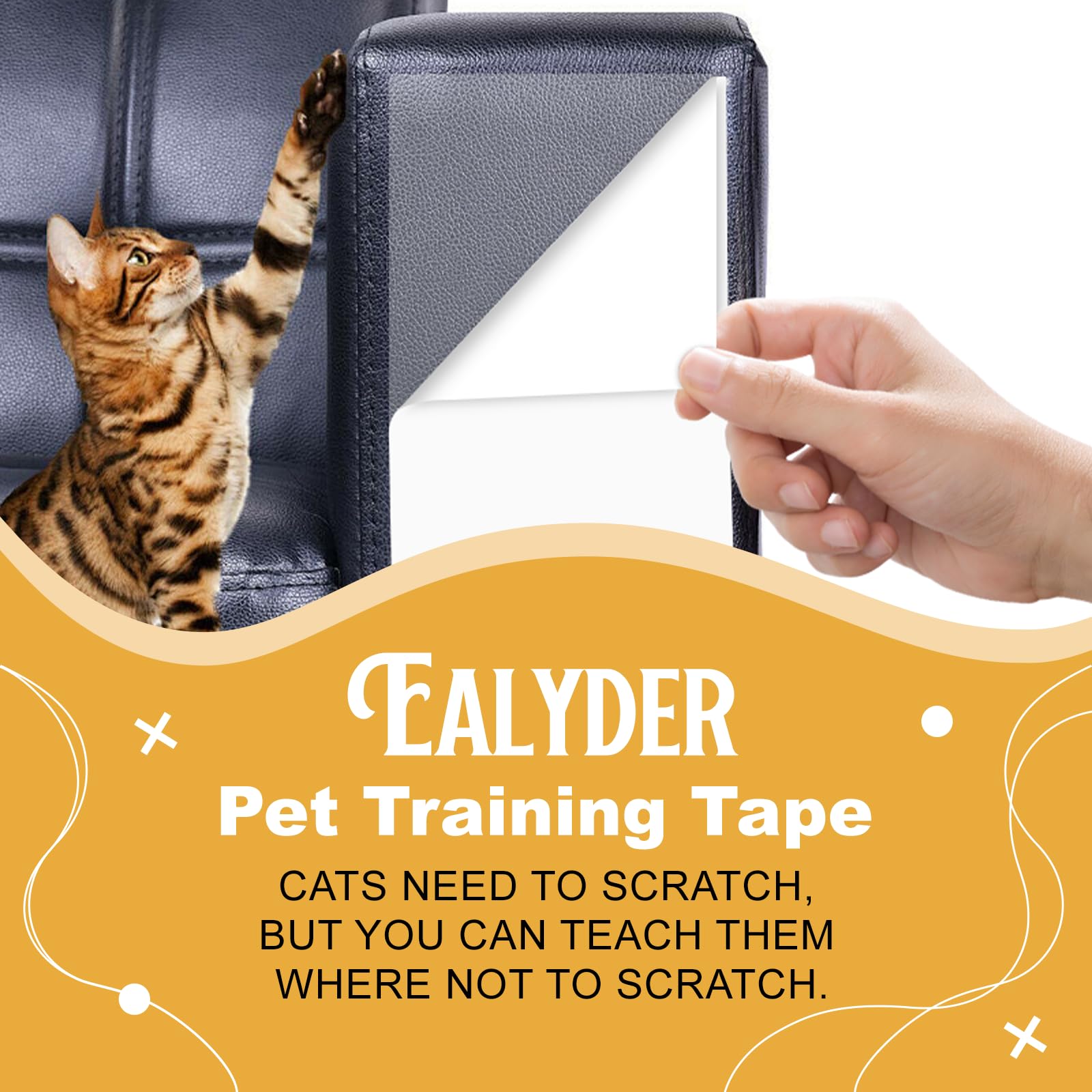 Ealyder Tape adhérence forte, tient sur surface lisse pour une protection durable.