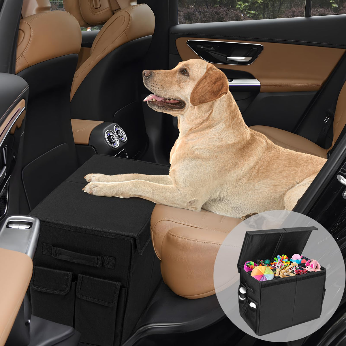 EAROND extension-siege-arriere-chien-grande-taille offre stabilité et espace pour se reposer.