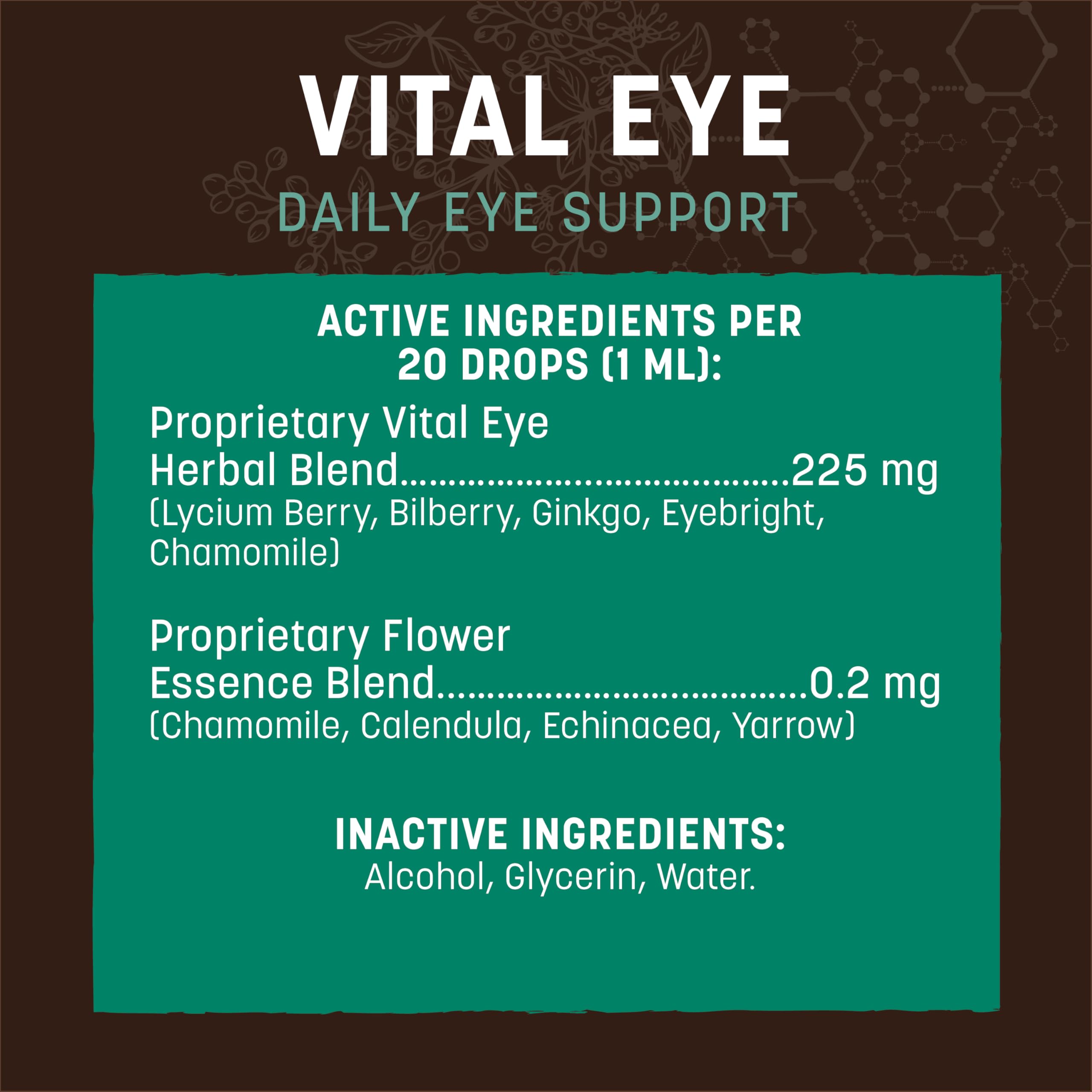 Gouttes Vital Eye dans un flacon pratique, usage direct.