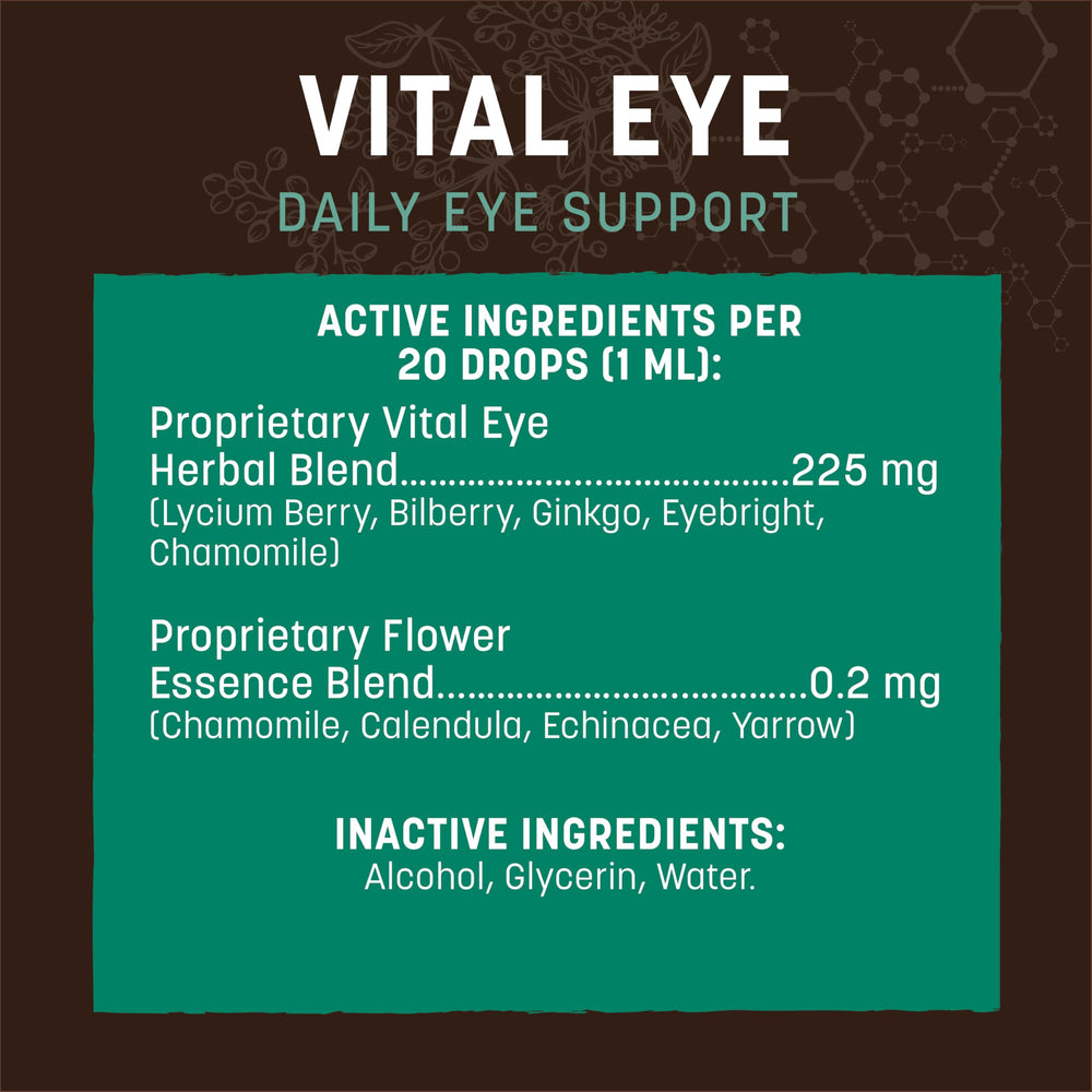 Gouttes Vital Eye dans un flacon pratique, usage direct.
