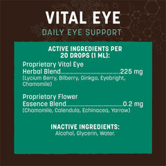 Gouttes Vital Eye dans un flacon pratique, usage direct.