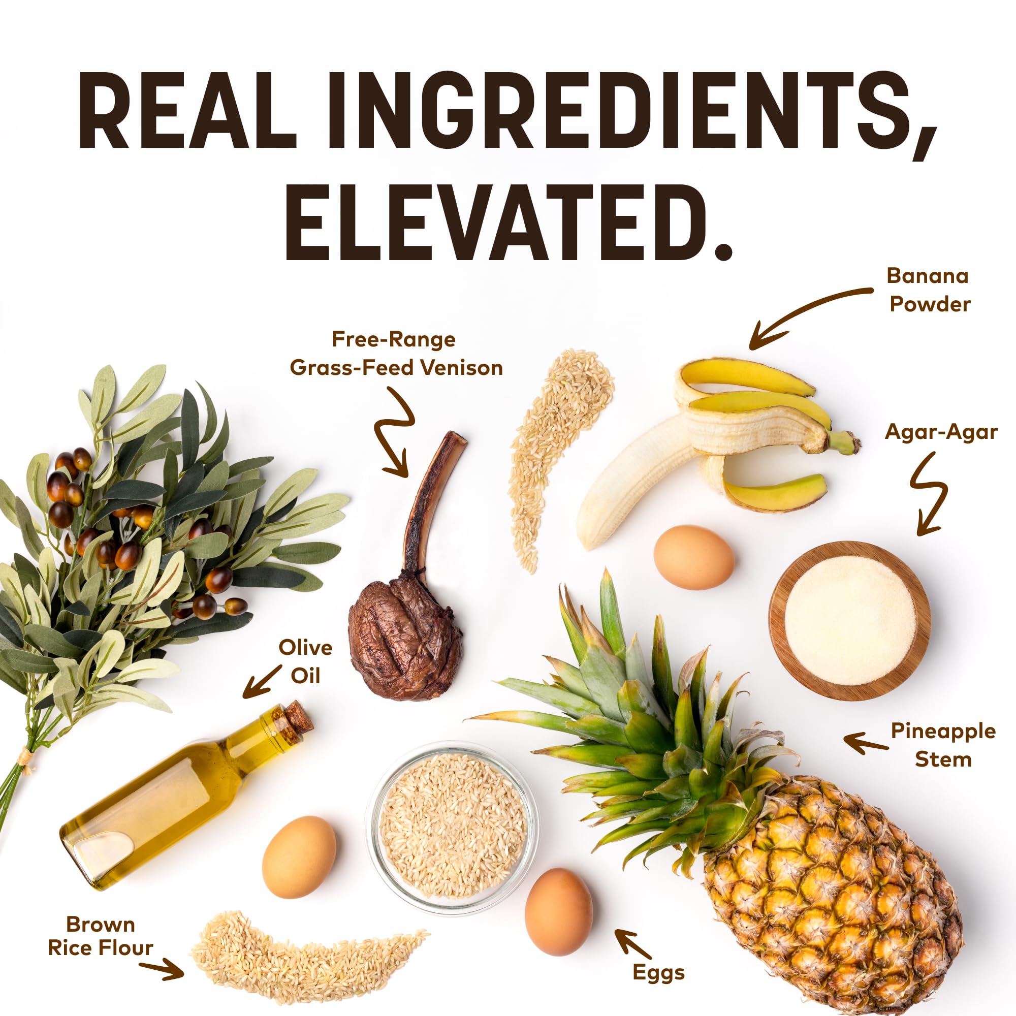 Emballage Earth Animal: friandises sans cuir et ingrédients simples.