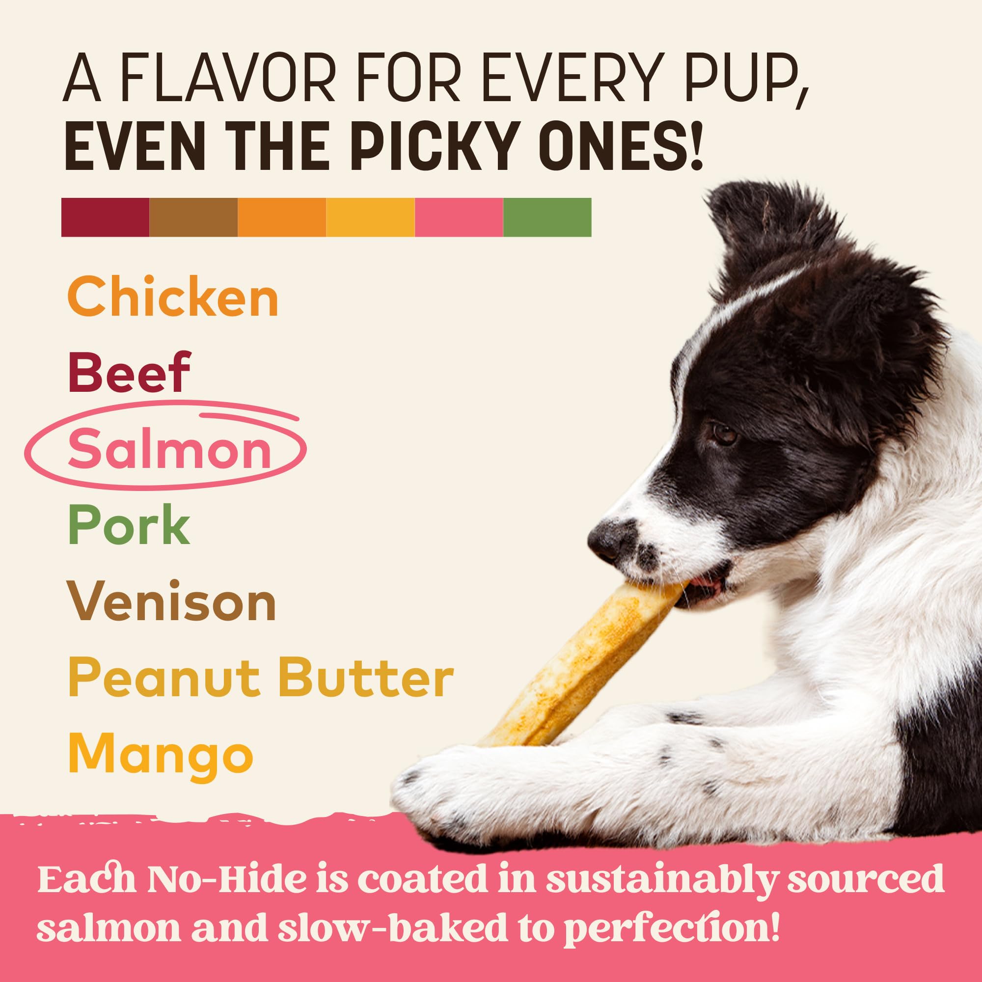 Earth Animal No Hide Chews – rouleaux sans cuir, sans additifs et fabriqués aux États-Unis.