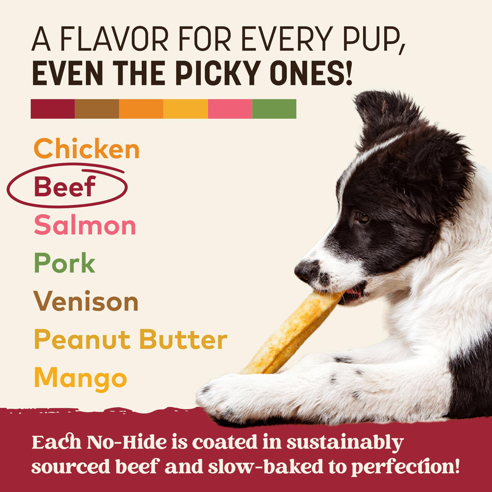 Earth Animal No Hide Chews – fabriqué aux États‑Unis avec sept ingrédients simples.
