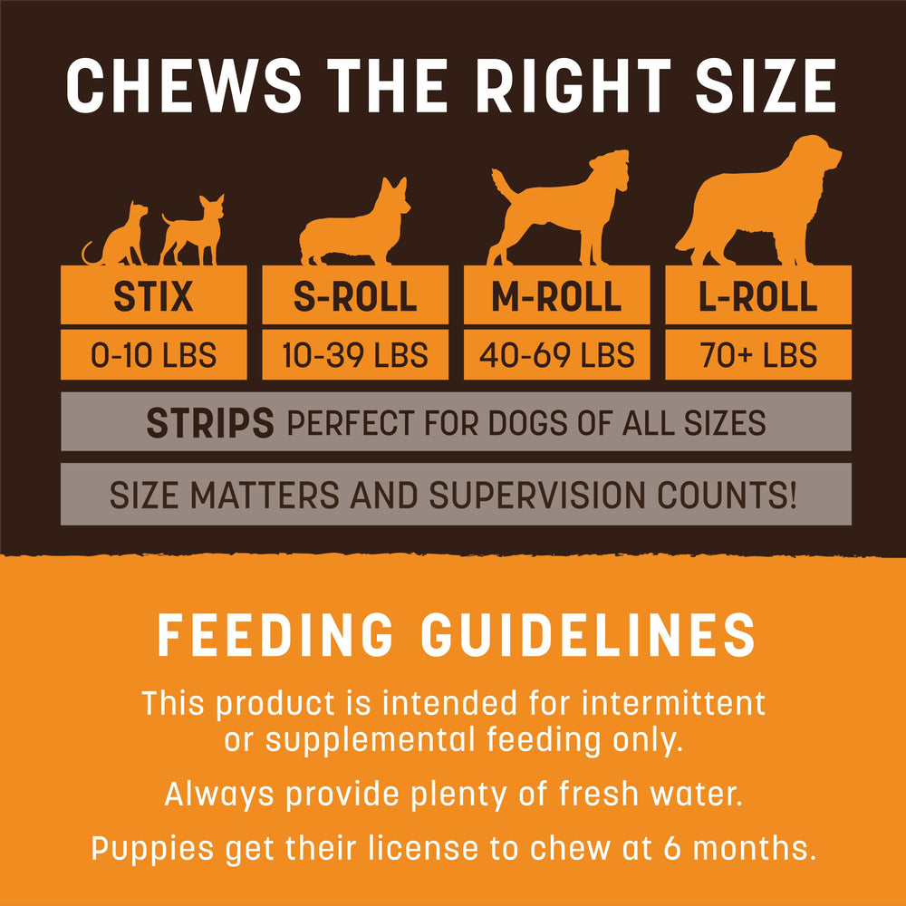 Earth Animal No-Hide Chews fabriqué aux États‑Unis, normes vétérinaires.