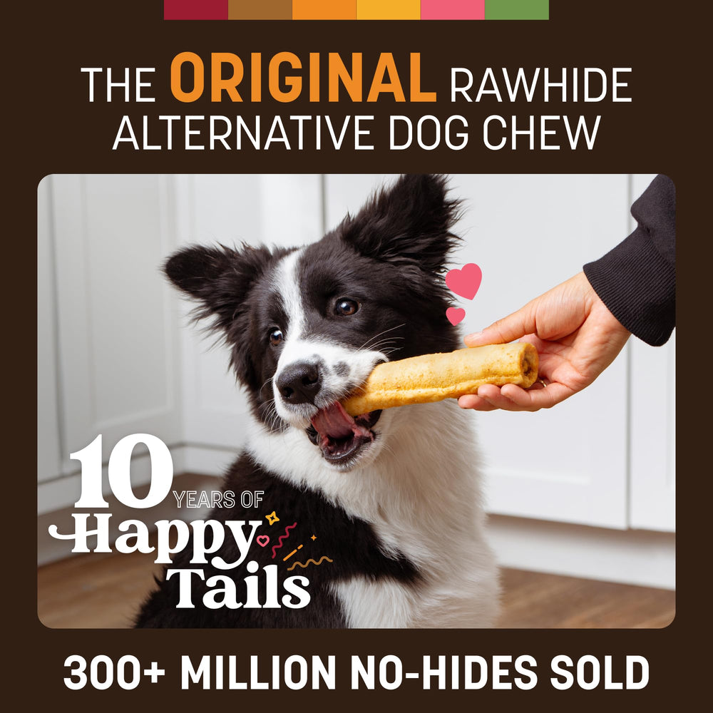 Earth Animal No Hide Chews – morceaux poulet, alternative sans cuir pour chiens mordeurs