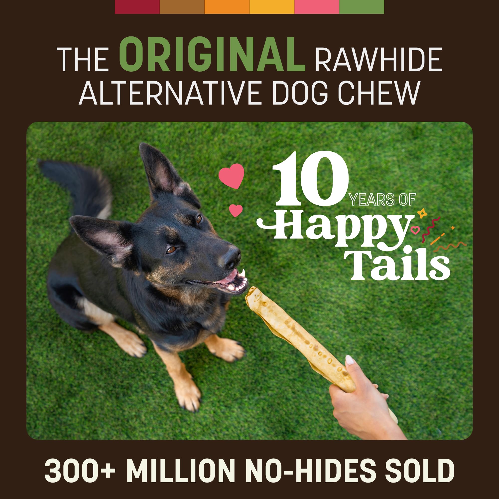Earth Animal No Hide Chews: rouleaux sans cuir, durable et apt pour mâcheurs forts.
