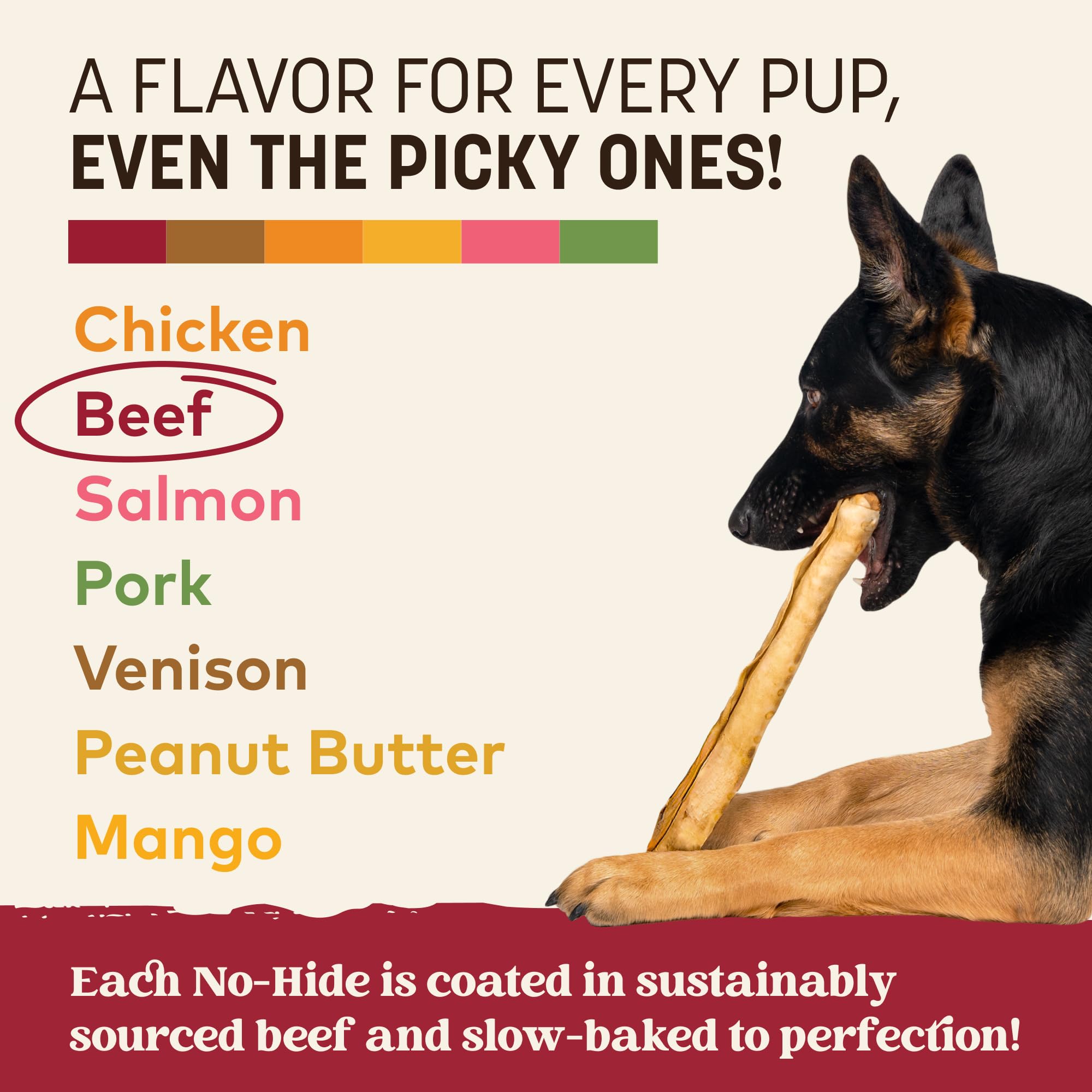 Earth Animal No Hide Chews sans cuir, option pratique pour chiens.