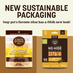 Earth Animal No-Hide Stix pour dents et gencives, mastication sécurisée