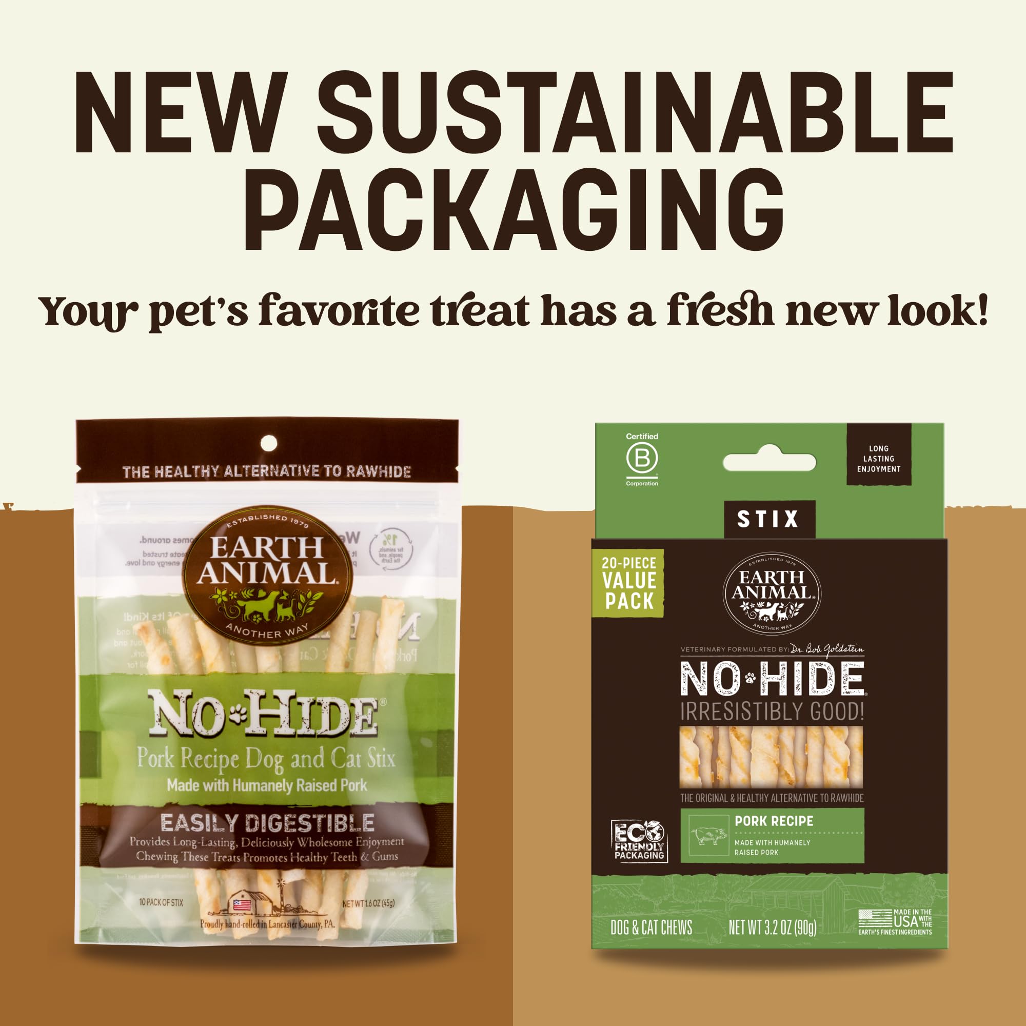 Petite tige de No Hide Stix pour petits chiens.
