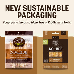 Earth Animal No Hide Stix venison, ingrédients naturels et simples.