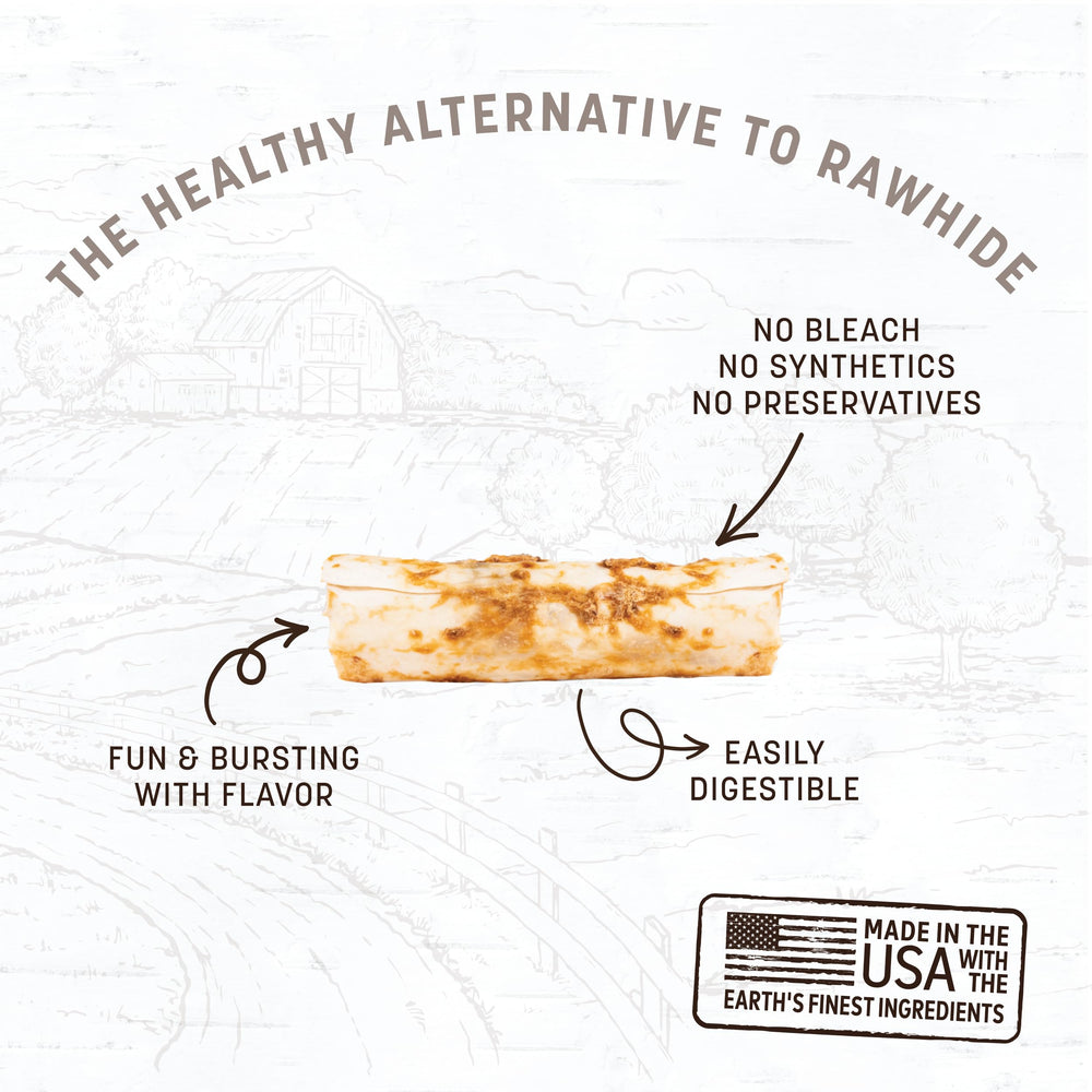 Earth Animal Rouleaux venaison naturels-dent-gencives : soutien potentiel pour l’hygiène dentaire.