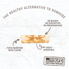 Earth Animal Rouleaux venaison naturels-dent-gencives : soutien potentiel pour l’hygiène dentaire.