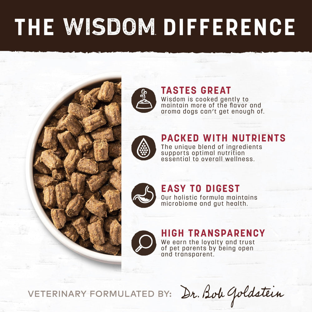 Earth Animal Wisdom - bouchées protéinées variées pour chiens actifs et en bonne forme.