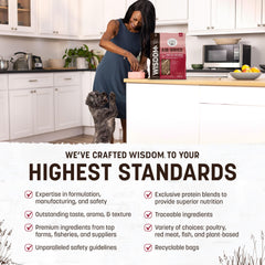 Earth Animal Wisdom croquettes-seches-qualite-premium : texture appétissante pour chiens exigeants.