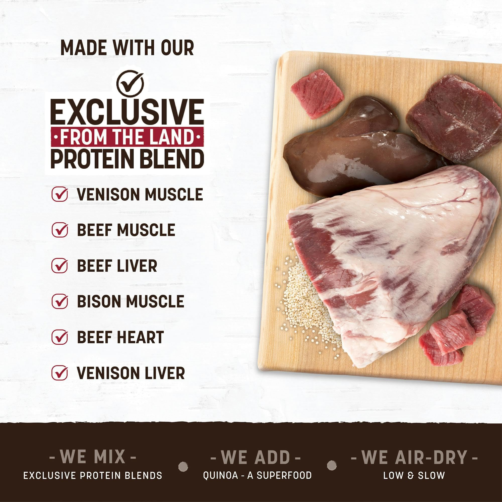 Earth Animal Wisdom jerky foie-boeuf: goût riche et texture agréable.