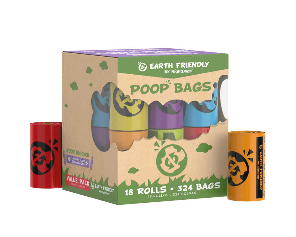 EARTH FRIENDLY sacs-dejections-chien-extra-epais offrent résistance lors du ramassage.