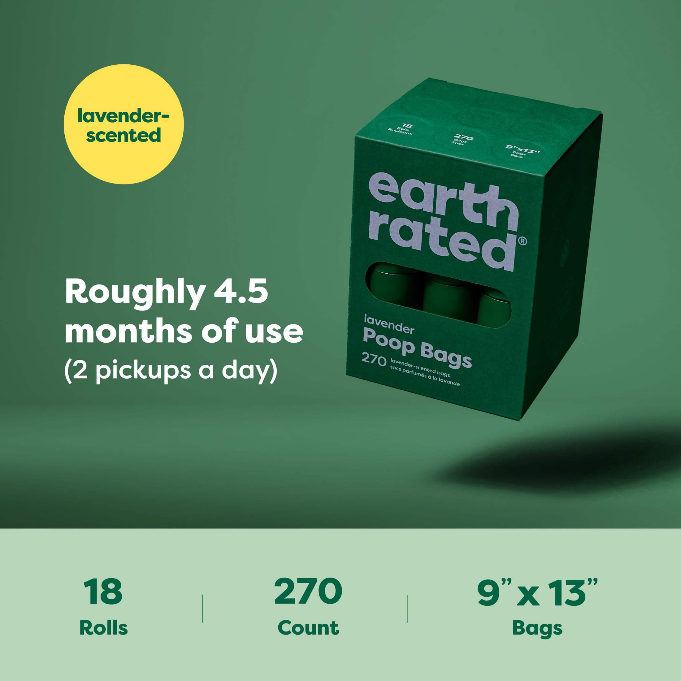 Compatibles avec le distributeur Earth Rated pour un accès rapide.