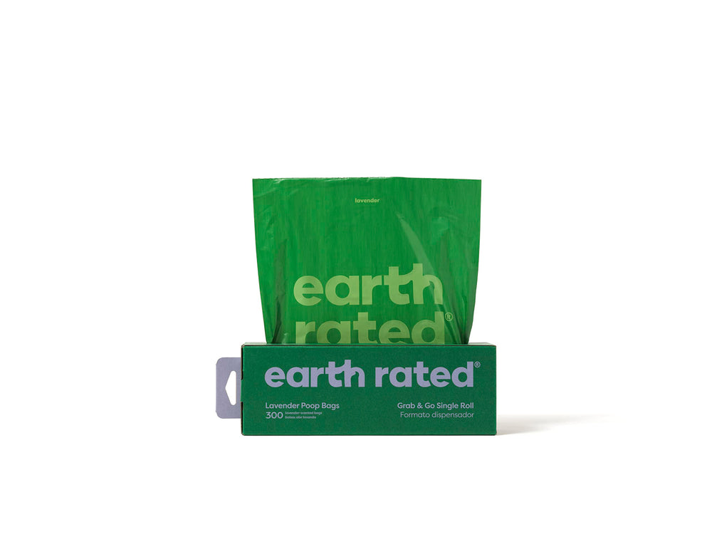 Sacs Earth Rated anti-fuite lavande, pour garder les mains propres.