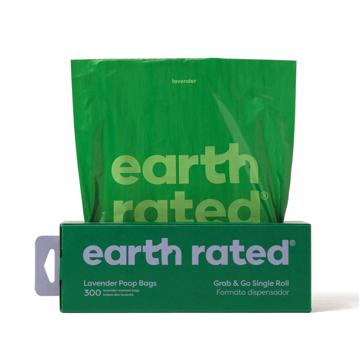 Earth Rated sacs crottes chien lavande, pratiques et résistants pour les promenades.