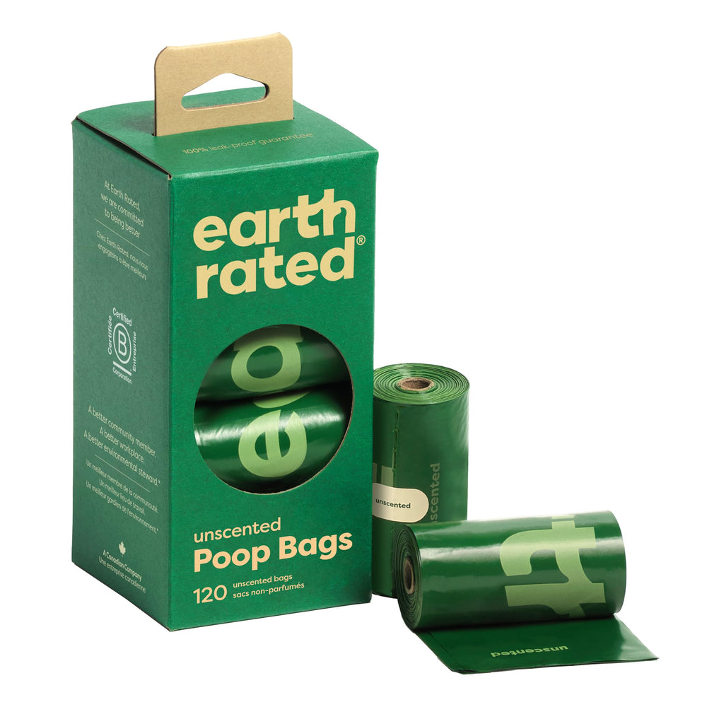 Sacs Earth Rated épais sans parfum, 13 po sur 9 po, pratique en promenade.