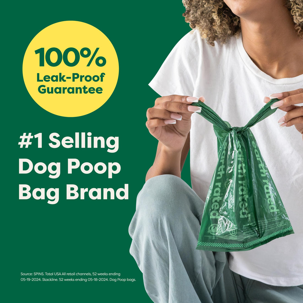 Earth Rated sacs-crottes faciles a utiliser grace a la ligne de dechirure integree.