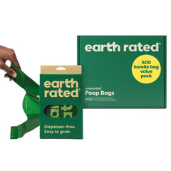 Earth Rated Sacs avec anses : pack valeur de 600 sacs prêt à l'usage.