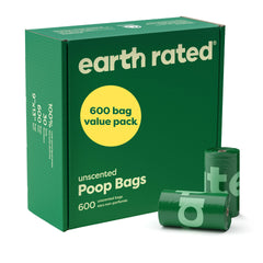 Earth Rated sacs-poubelle chien 600: aperçu du pack pratique pour balades propres.
