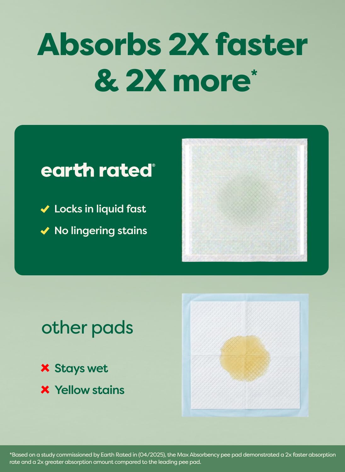 Earth Rated tampons absorbants d'entraînement canin sans odeur.