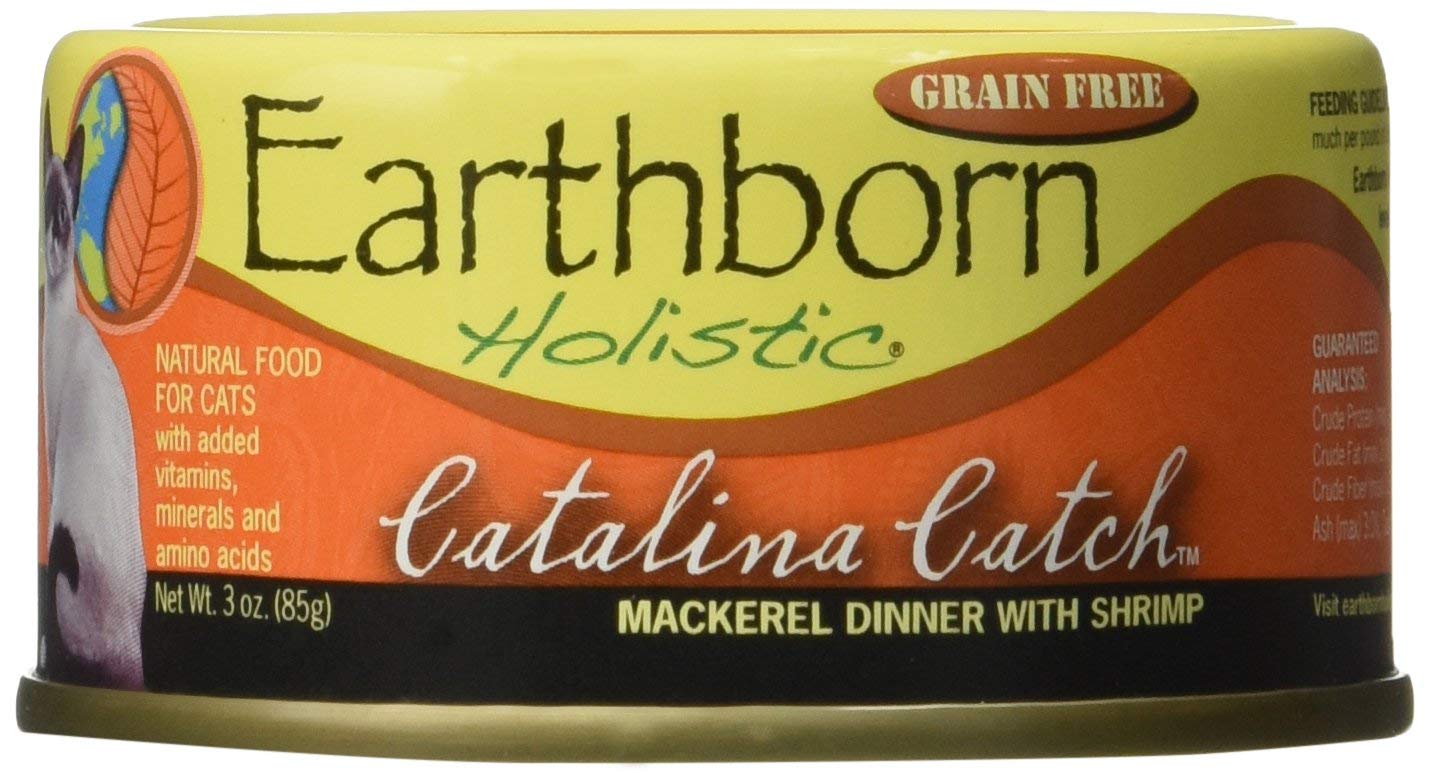 Earthborn Holistic Catalina Catch: maquereau et crevettes en conserve, riche en oméga-3 pour la peau et le pelage