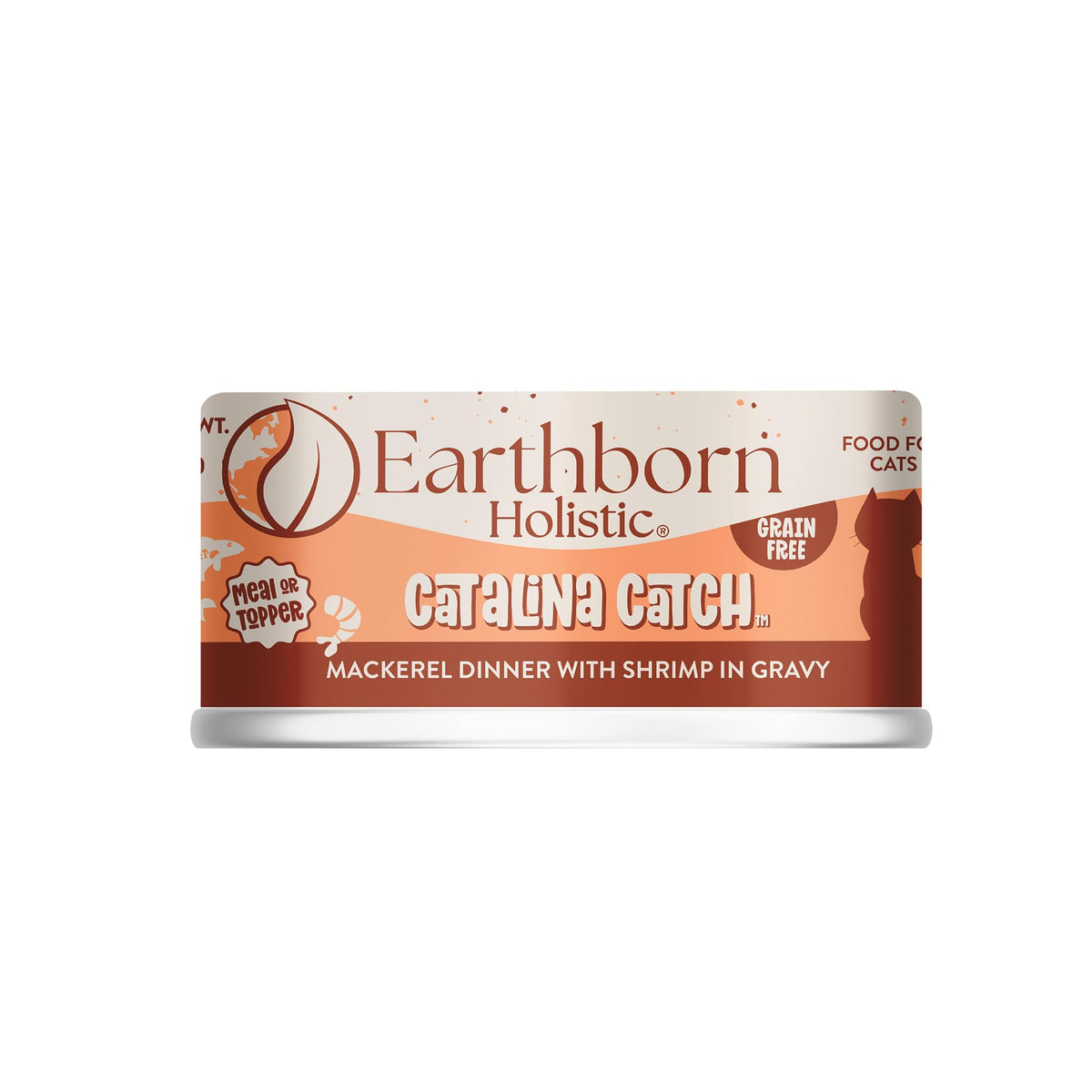Earthborn Holistic Catalina Catch maquereau et crevettes en sauce, repas humide pour chat