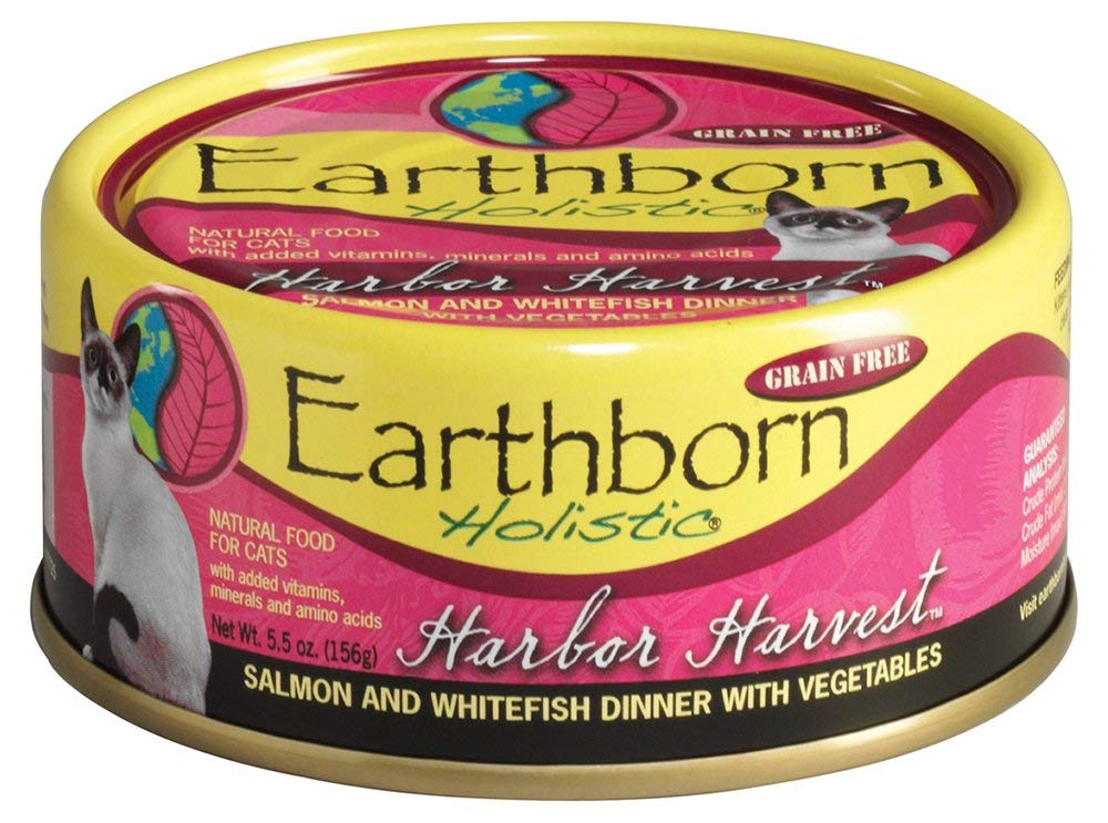 Earthborn Holistic Harbor Harvest : conserve saumon et poisson blanc avec légumes, source protéique appétente.