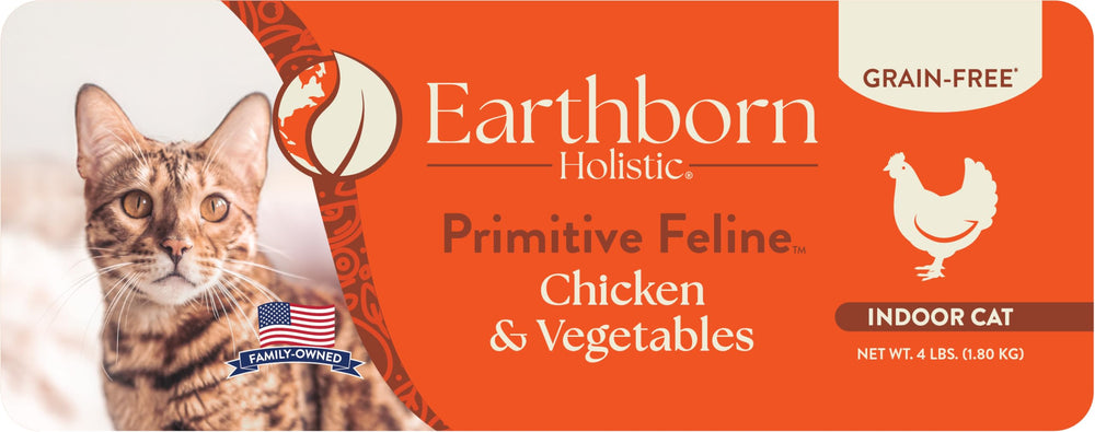 Earthborn Holistic Primitive Feline – emballage sans BPA et recyclable