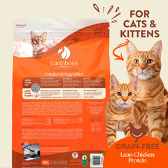 Earthborn Holistic Primitive Feline, sans cereales et sans gluten.