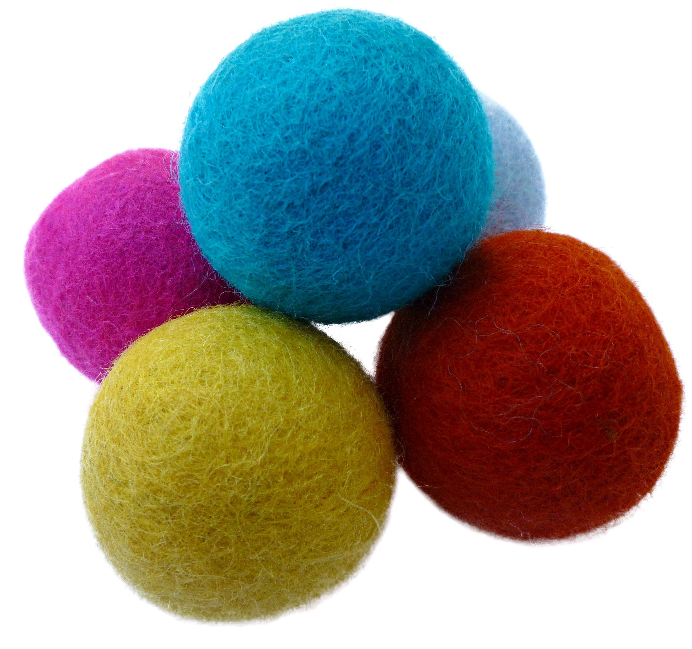 Balles silencieuses Earthtone Solutions en laine, idéal pour jeux calmes