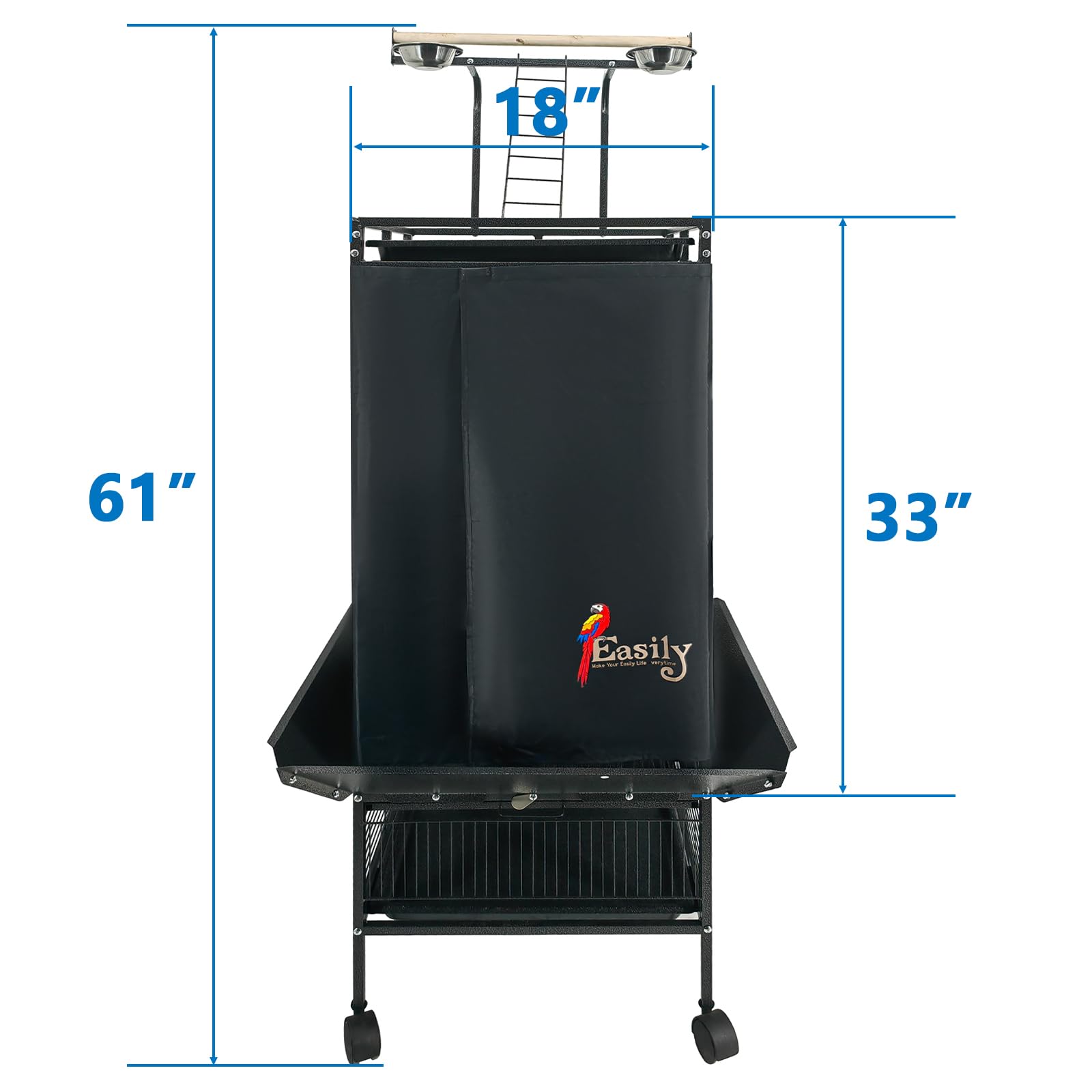 Couvre-cage Easily avec montage magnétique pour une installation rapide et pratique.