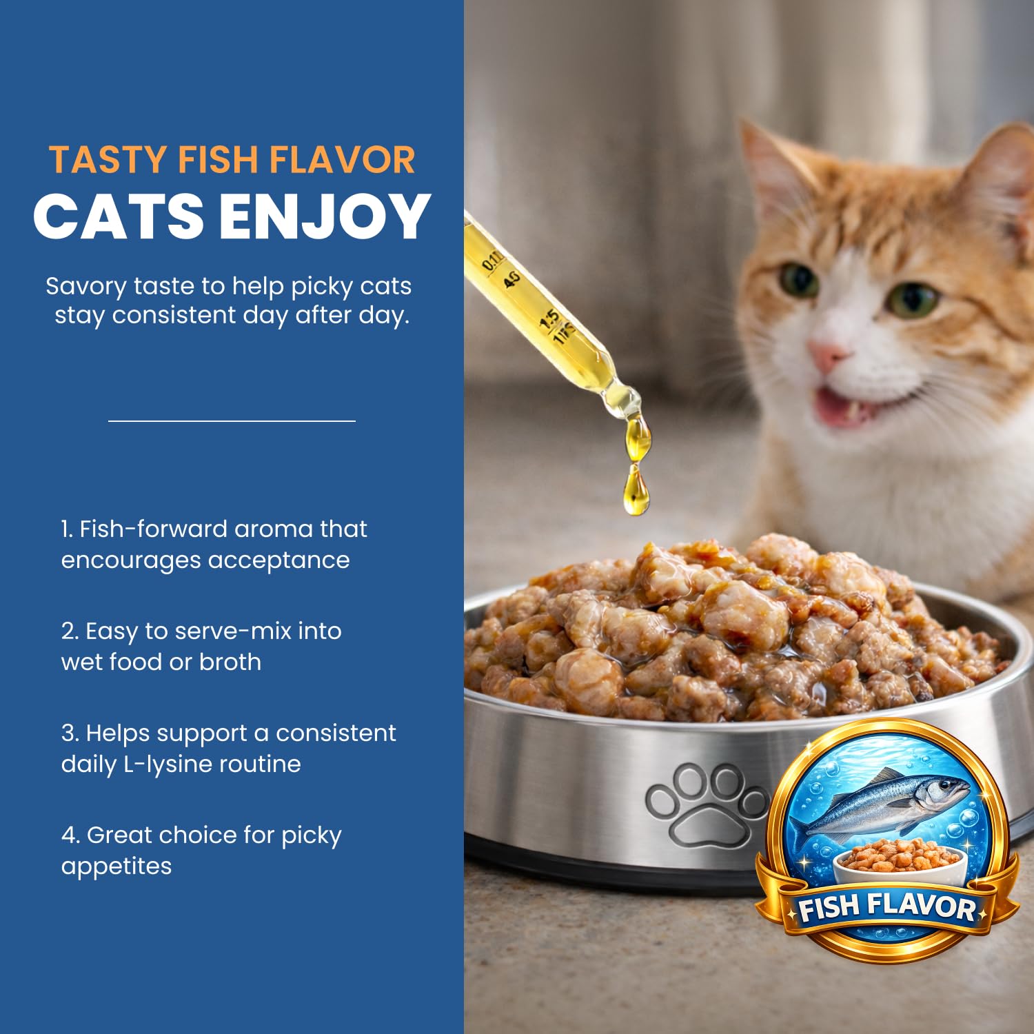 Pipette Easment L-Lysine – dosage précis pour chat.