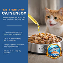 Pipette Easment L-Lysine – dosage précis pour chat.