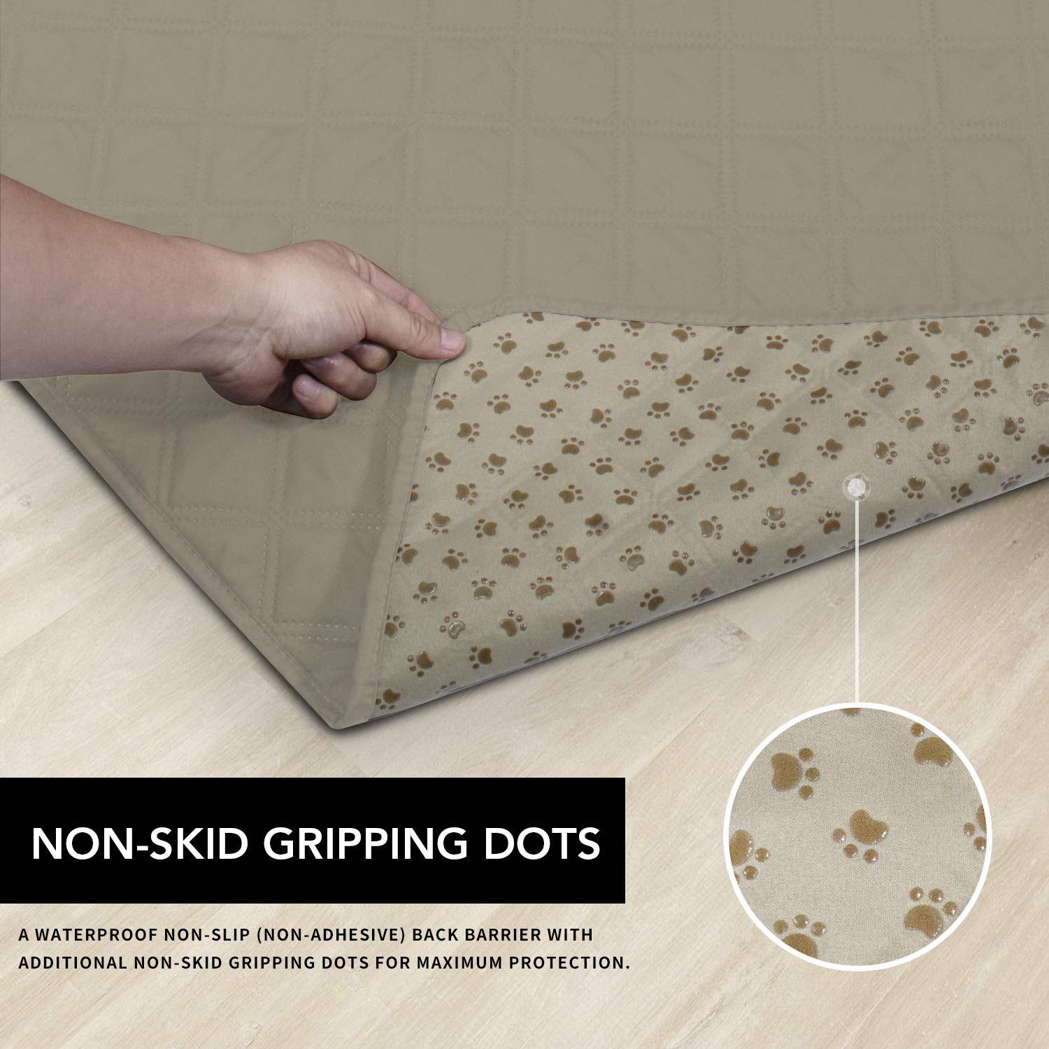 Easy-Going dos antiderapant imprime plastique assure une fixation sans glisser