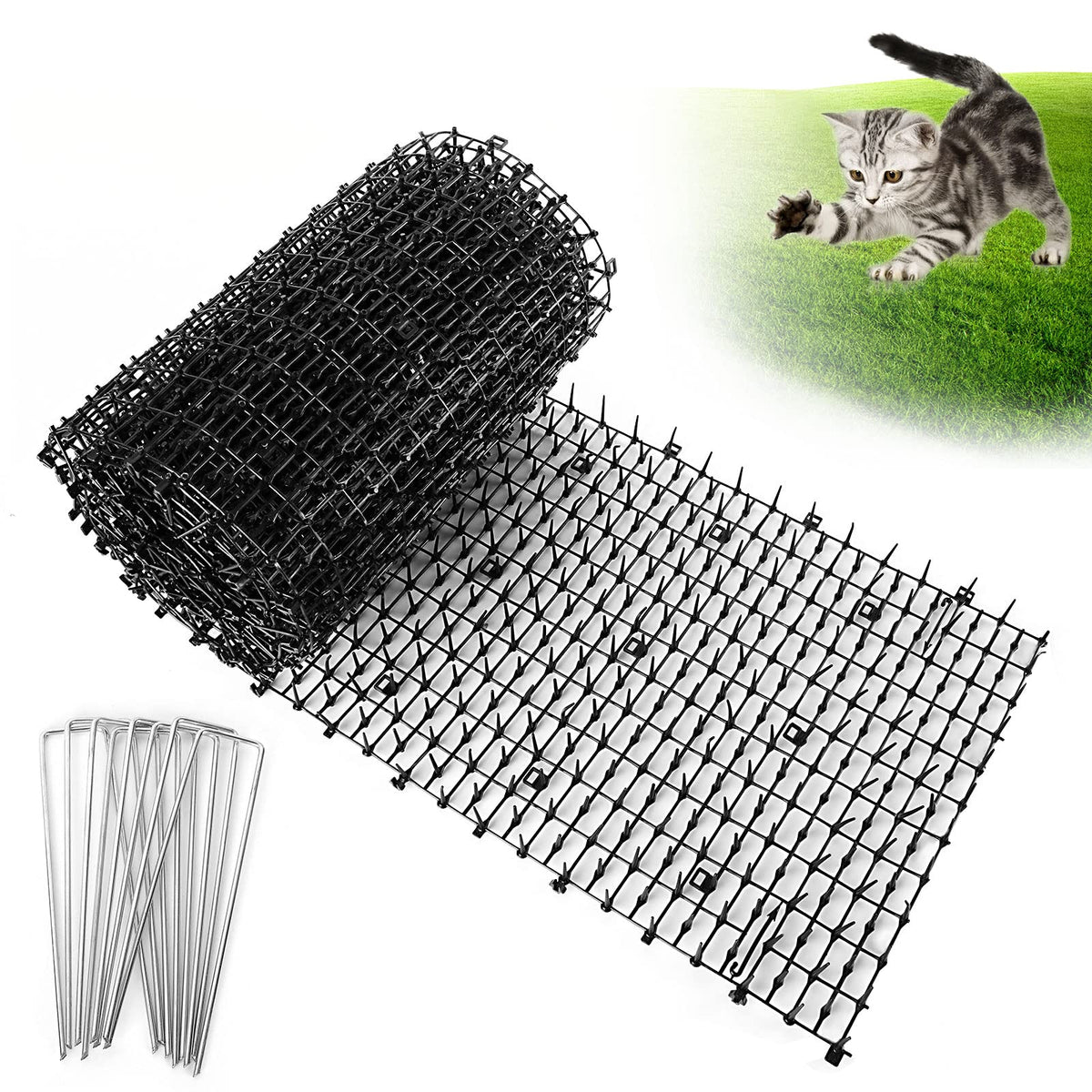 EATHEATY Tapis-chat-piques 400x30 cm protège meubles et canapé.